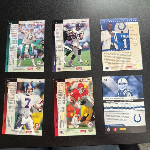 NFL Trading Cards Lot of 9 Various Cards - Picture 4 of 6